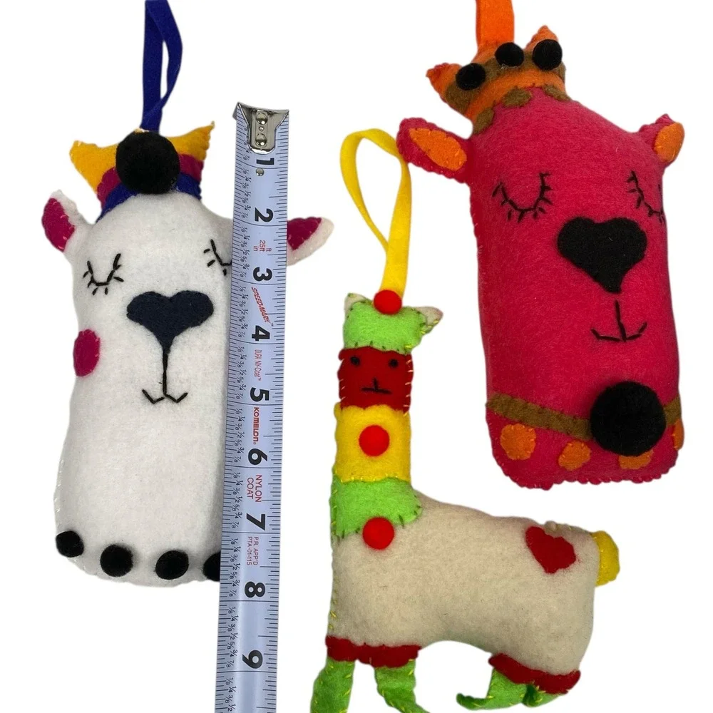 Handmade felt llama